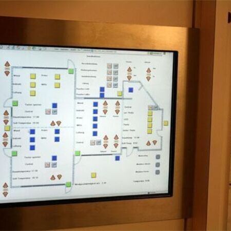 Bedientableau Hotel als Touchpanel